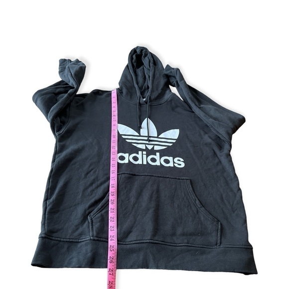 Adidas Originals Trefoil Black Hoodie Sweatshirt, Men’s Size Medium - Picture 8 of 9